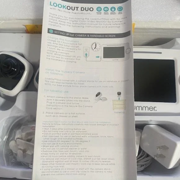 lookout duo summer infant monitor not connecting